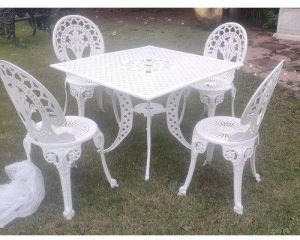 Aluminum Table Chair Set