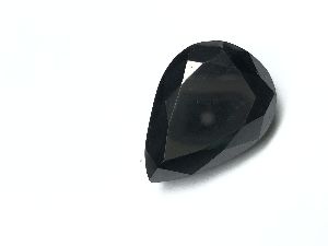 27.05 Carat Black Pear Shape Moissanite Stone