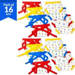 ARINDAS Reusable Printed Nappy Diapers, for New Born (0-6 Months) (Multicolour, Pack of 16)