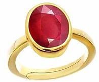 NATURAL RUBY GOLD RING