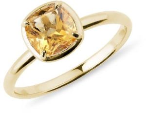 YELLOW SAPPHIRE ASTROLOGICAL RING