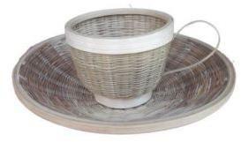 Bamboo Cup & Plate Set