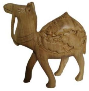 Wooden Camel Statue