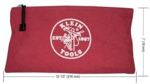 Klein Tools 5141 Zipper Canvas Pouches-