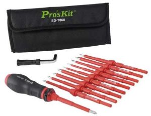 Proskit Sd-T860, 12pcs Vde Torque Screwdriver Set-