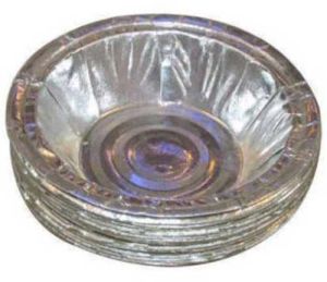 Silver Laminated Paper Bowl