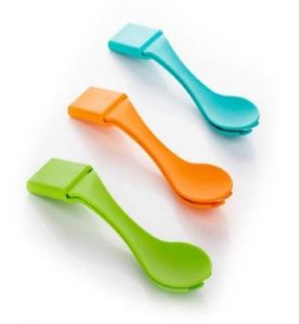 Plastic 2 in 1 Spoon