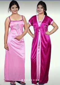 Satin Nighty and Robe Set