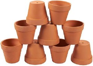 Round Clay Flower Pot