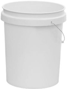 25 LTR Plastic Bucket with Steel Handle