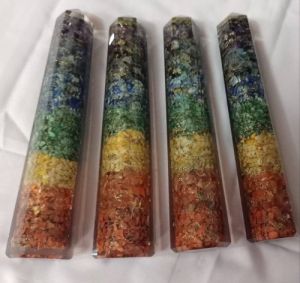 Seven Chakra Orgone Stone