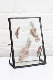 Black stand glass photo frame