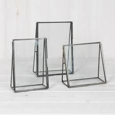 Black stand glass photo frames