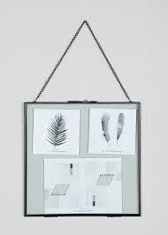 Glass hanging photo frames