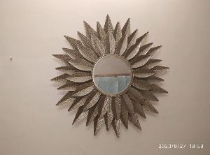 Leaf decorative wall mirror