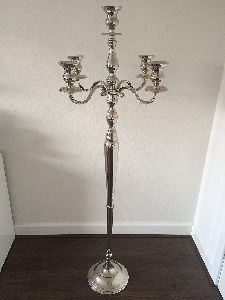 Silver 5 arms candelabra