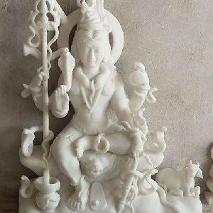 30 Inch Marble Lord Shiva Statue