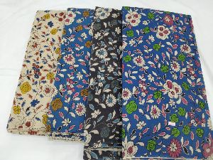 Kalamkari rayon printed fabric