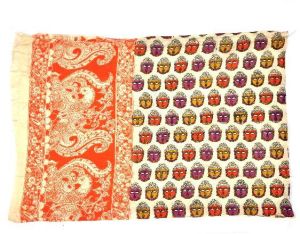 kalamkari screen printed silk dupattas