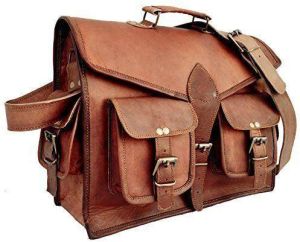 Handmade Leather Messenger Laptop Bag