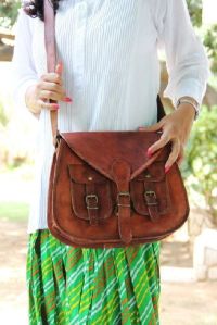 Handmade Leather Sling Gypsy Bag