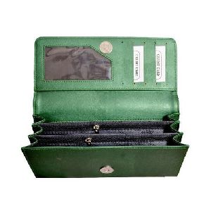 Ladies Green Leather Wallet
