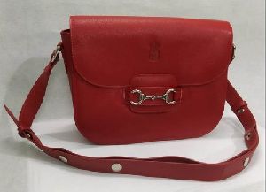 Ladies Red Leather Handbags