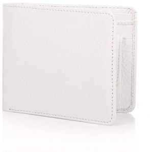 Mens White Leather Wallet