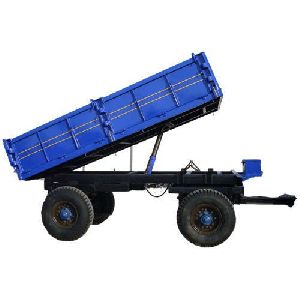 Blue Tractor Trolley