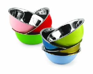 Color Coated Stainless Steel Bowl
