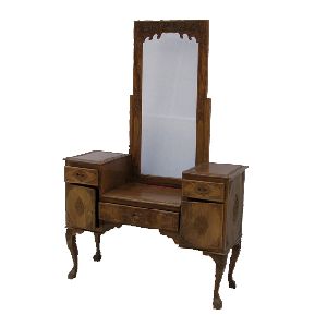 Hand-made dressing table with hand carving (walnut wood)