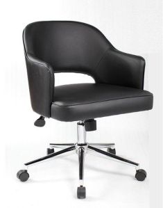 Black Vinyl Task Chair