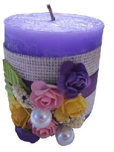 Round Palm Wax Candle