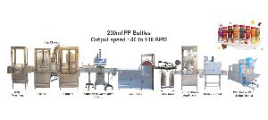 flvoured milk pp bottles packaging line