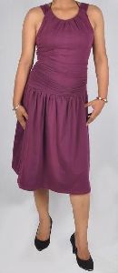 Formal Wear Dress with Gather On Hips and Waist