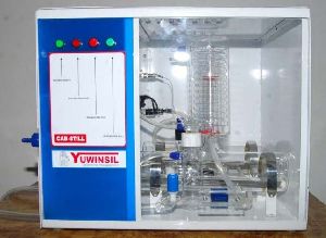 Composite Double Distiller Automatic Cabinet Model Quartz Boiler and Glass Condenser 2 to 8 LPH