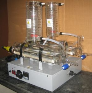 Composite Double Distiller with Quartz Boiler Glass Condenser 5 to 6 LPH