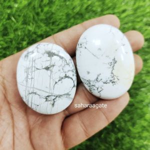 Howlite Palm Stone