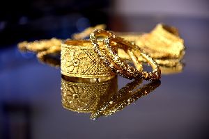 Gold Bangles and Kada Set