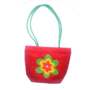 Floral Jute Handbag