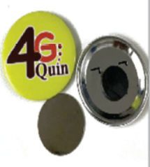 Metal Back Button Badge with Magnet