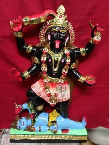 Black Marble Mahakali Statue