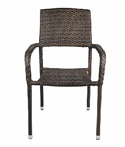 Rattan Chair with Armrest