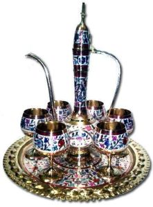 Brass Surahi Aftaba Set