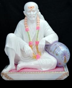 Multicolor Marble Sai Baba Statue