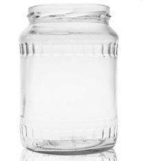 Fluted Glass Jar