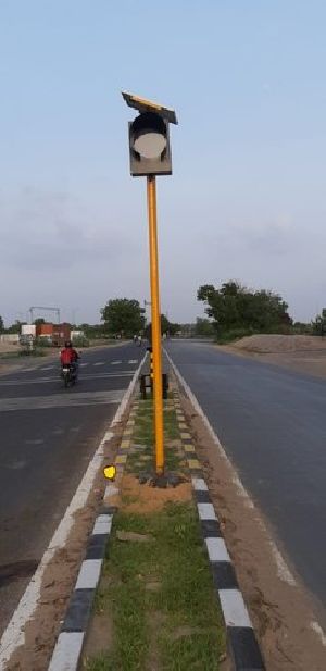 Solar LED Traffic Blinker Lights