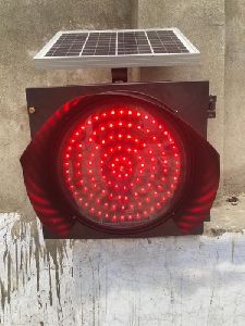 Solar LED Traffic Blinker Lights