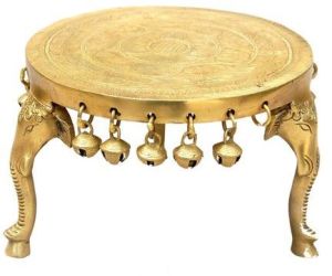 Brass Chowki with Ghungroo