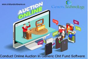 Conduct Online Auction Generic Chit Fund Software